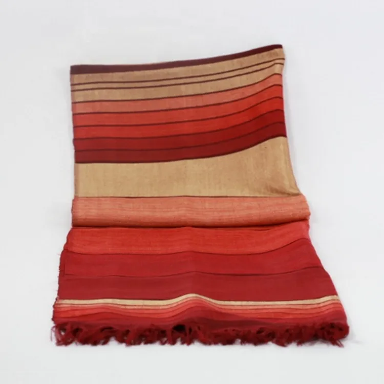 Bufandas suaves hechas a mano y decoradas con borde fruncido, chal de algodón con borlas hechas a mano para mujeres