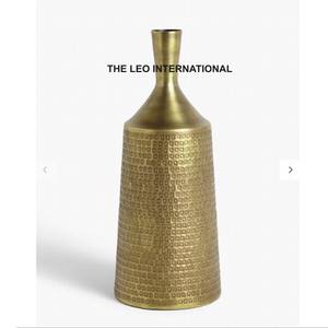 Florero de hierro costero Chapado en plata de forma redonda de Metal de aluminio estilo elegante de lujo Venta caliente excelente calidad - Product Image 3