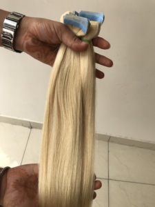 20 "Couleur #613 Ruban droit dans l'extension de cheveux humains lisse et soyeux donneur unique cheveux humains vierges indiens fournisseur indien - Product Image 4