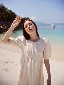 Fashionable Girls Wear Cotton <b>Embroider</b> <b>Tunic</b> Hot Selling Fringe Lace Summer Bohemian Summer and Spring Casual Dresses items set - Product Image 2