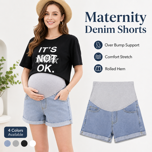 Leggings grande taille, jeans, shorts et pantalons de maternité pour femmes enceintes, directement de l'usine. - Product Image 1