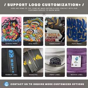 เสื้อยืดตัดและเย็บคุณภาพสูงสำหรับผู้ชายเสื้อยืดโอเวอร์ไซส์ทรงหลวมสำหรับผู้ชาย - Product Image 3