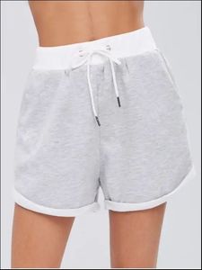 Pantalones cortos para correr con parte inferior elástica activa para gimnasio y entrenamiento para mujer, ropa de calle informal para correr y Deportes de baile - Product Image 4