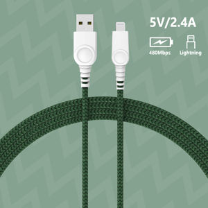 Cable USB-A con revestimiento de PVC trenzado de nailon y cobre estañado al por mayor para computadora y dispositivos móviles iOS, carga rápida, en stock - Product Image 4