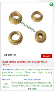 นาฬิกาคุณปู่ GS 2231H เดือยหมุนทองเหลืองสำหรับเครื่องมือเครื่องประดับและอุปกรณ์สำหรับการใช้เครื่องประดับ - Product Image 2