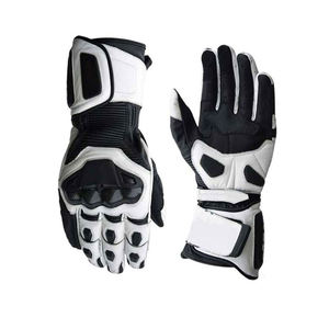 Gants de motard en cuir de qualité supérieure avec logo personnalisé, style vintage, gants de sécurité à doigts rigides pour la conduite - Product Image 4