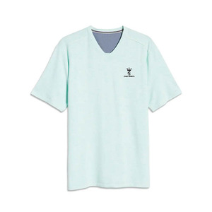 เสื้อยืดสำหรับผู้ชายสีทึบพิมพ์ลายพัฟ2023ใหม่ล่าสุด - Product Image 1
