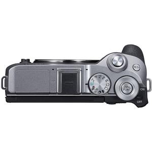 Silver Mirrorless Vlogging Camera with 18-150mm Lens EVF CMOS APS-<b>C</b> Sensor Dual Pixel Auto Focus Wi-Fi 4K Video-Budget Option - Product Image 2