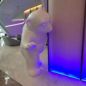Escultura Geométrica <span class=keywords><strong>de</strong></span> <span class=keywords><strong>Jirafa</strong></span> <span class=keywords><strong>de</strong></span> Fibra <span class=keywords><strong>de</strong></span> Vidrio Moderna y Grande para Decoración <span class=keywords><strong>de</strong></span> Suelos <span class=keywords><strong>de</strong></span> Vestíbulos <span class=keywords><strong>de</strong></span> Hoteles y Centros <span class=keywords><strong>de</strong></span> Venta Inmobiliarios, en Pose <span class=keywords><strong>de</strong></span> Mirar - Product Image 5