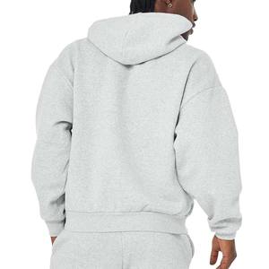Sweat à capuche en coton polaire de qualité supérieure pour hommes, sweat à capuche en polaire Lose Fit Boxy Fit Comfortblend Pullover Hoodie Sweatshirt - Product Image 3