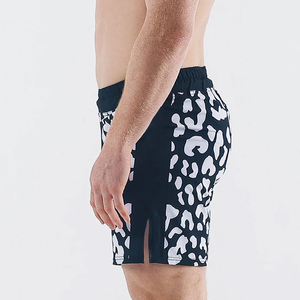 <b>Men's</b> Leopard Print Board Shorts Quick Dry Elastic Waist Casual Swim <b>Trunks</b> Short Length - Product Image 2