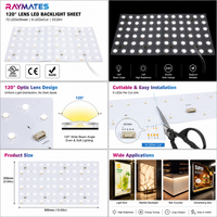 Panneau LED RGBW haute densité découpable et flexible pour la décoration de marbre et les applications d'éclairage créatif pour événements