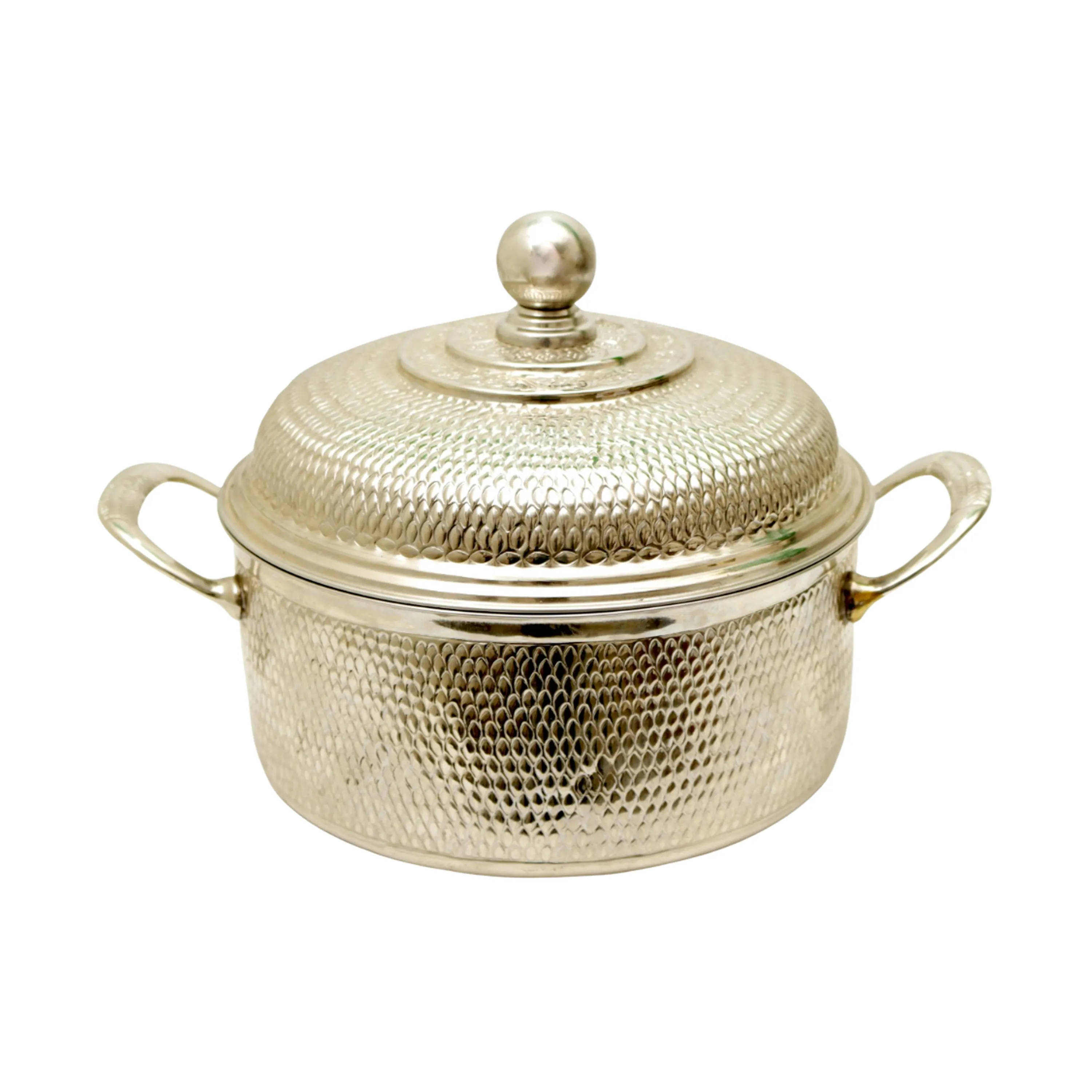 Casa utensílios de cozinha, recipiente luxuoso decorativo de aço inoxidável banhado a ouro de boa qualidade