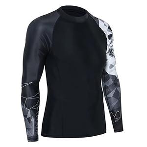 Rashguard ecológico transpirable de alto rendimiento para BJJ Surf & Fitness Top de compresión de secado rápido - Product Image 5