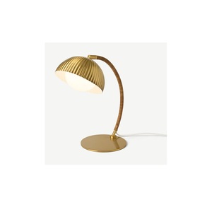 Newly Launched Design Hotel Decoration table <b>lamp</b> embossed dome shade hand made gold decorations home lightening metal <b>lamp</b> - Product Image 1