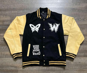 Wholesale Letterman Wool Body Original Leather Sleeves <b>Baseball</b> Varsity <b>Jacket</b> Sheep Fur Customizable Colors Logo Unisex Winter - Product Image 4