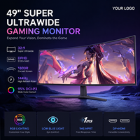 Moniteur LED incurvé 49 pouces 5K HDR : Solution de productivité pour le bureau et l'entreprise