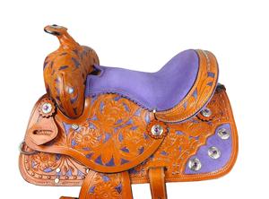 Juego de sillas de montar de cuero genuino de primera calidad, combinación perfecta para carreras de inglés de resistencia occidental para montar a caballo - Product Image 6