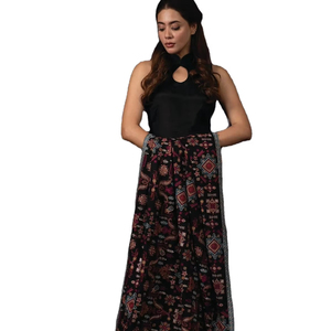 Solid Pattern Hand Embroidered Sparkling <b>Sequins</b> Antique Finish Velvet Party <b>Shawl</b>-Modal Hijab Scarf Polyester Material Ethnic - Product Image 1