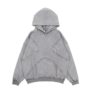 Sweat-shirt ample style urbain sur mesure en molleton de coton 480 GSM – Pulls en gros à prix réduit – Fournisseur de vêtements streetwear - Product Image 2