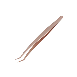 Pince à épiler d'extension de cils en acier inoxydable avec logo personnalisé de haute qualité pince à cils de marque privée à pointe pointue en gros - Product Image 2