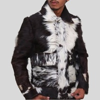 Chaqueta de Cuero con Pelo de Vaca Personalizada para Hombre 2026, Abrigo de Invierno Transpirable de Alto Gramaje, Chaqueta Original de Pelo de Vaca, Estilo Urbano