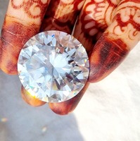 Moissanita Redonda de 113 Ct, Corte Excelente, Claridad VVS, Ideal para Colgantes de Moissanita y Joyería Personalizada