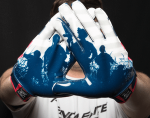 Vinor Sports diseño personalizado Grip fútbol receptor guantes para adultos y niños transpirable al aire libre fútbol americano más opción de tamaño - Product Image 5