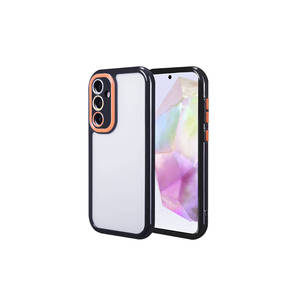 Coque en silicone 5G de luxe Netzy pour Samsung Galaxy A35, coque en silicone souple, protection de l'appareil photo, cadre coloré vitaminé, ajustement fin - Product Image 1