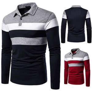 Polo para hombre de poliéster 100% con logotipo de impresión bordado personalizado de negocios de alta calidad - Product Image 4