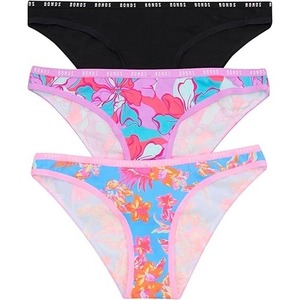Lot de 3 culottes hipster taille haute pour femme, en coton mélangé doux et extensible, sans armatures, confort quotidien, taille basse - Product Image 3