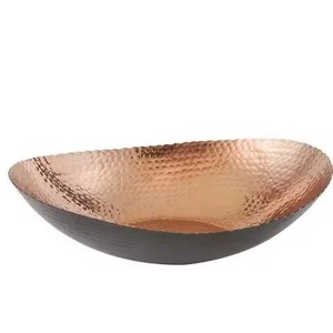Handcrafted Golden Metal Bowl With Textured Finished Perfect For Living Room Centerpiece And Festive Decoration - Product Image 6
