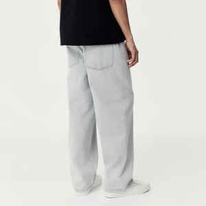 Jean droit personnalisé pour hommes en coton denim léger à séchage rapide d'été vintage de haute qualité au meilleur prix - Product Image 6