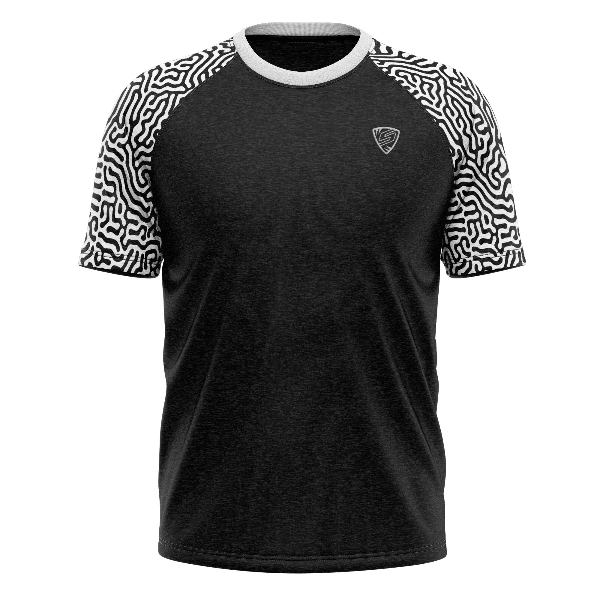 Nieuwe Stijl Mannen Casual Sport Shirts Polyester Ademende Fitness Jogger Mannen Korte Mouwen Mode Design Mannen T-Shirts