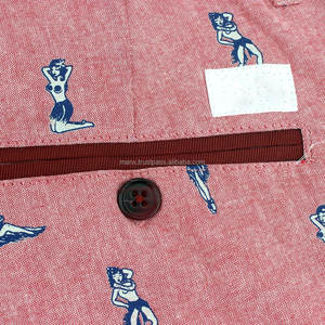 กางเกงขาสั้นผ้าฝ้ายพิมพ์ลายสำหรับผู้ชายเอวยางยืดกางเกงคาร์โก้สไตล์ลำลองกางเกงคาร์โก้สไตล์สตรีท - Product Image 4