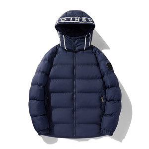 Chaqueta acolchada de invierno de nuevo diseño personalizado para hombre, prendas de vestir informales con cuello levantado, abrigos de alta calidad, chaqueta acolchada para hombre, estilo informal - Product Image 3