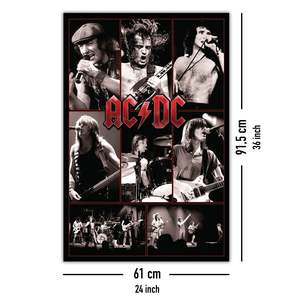 Modern AC/DC <b>Poster</b> Black Frame Paper Material for Wall Decor - Product Image 4