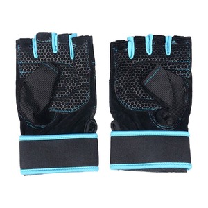 Entrenamiento transpirable Levantamiento de pesas Entrenamiento de culturismo Fitness Guantes de gimnasio Guantes de entrenamiento de levantamiento de pesas de cuero personalizados - Product Image 6