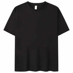 Superventas al por mayor Cool Feeling 205gsm puro algodón cuello redondo Camiseta Unisex hombres logotipo personalizado en blanco algodón camiseta para hombres - Product Image 5