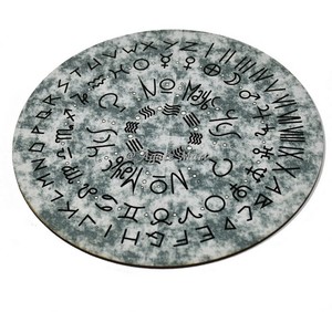 Tablero de péndulo de radiestesia impreso con símbolos de acento 2024 para decoración de altar | Tablero Ouija de radiestesia para adivinación - Product Image 1