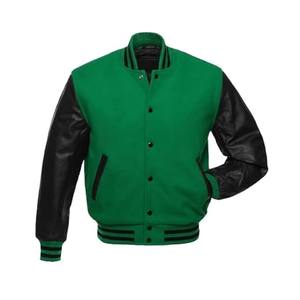Vestes universitaires grande taille pour hommes et femmes-Ensemble personnalisé en cuir et coton molletonné brodé LOGO Service OEM - Product Image 6