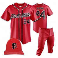 Maillot de baseball unisexe respirant sur mesure, style unique, vêtements de sport, ensemble uniforme imprimé, haute qualité, 100% polyester, séchage rapide
