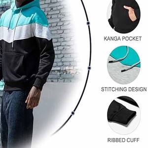 Ropa callejera de la mejor calidad, al por mayor de talla grande Sudadera con capucha, ropa de moda para hombre, sudaderas con cremallera en blanco hechas por vestido deportivo - Product Image 5
