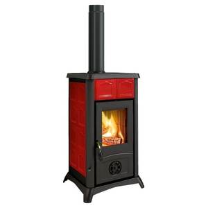 Poêle à bois GEMMA .16 Bordeaux 5 étoiles 7kW Modèle 3001090 - Product Image 1