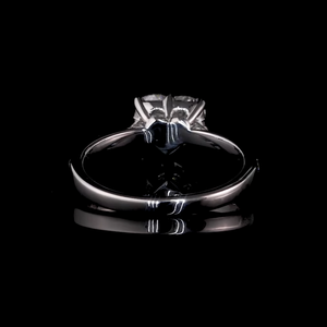 Anillo de Boda de Plata de Ley 925 con Moissanita de Corte Corazón Personalizado, Certificado IGI, con Engaste de Bisel y Capas de Lujo de Calidad Premium - Product Image 3