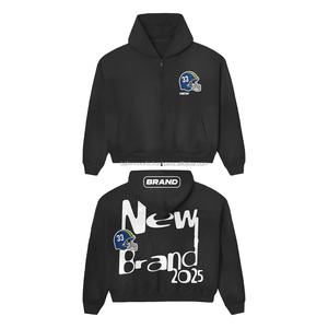 2025 nouveau sweat à capuche zippé brodé personnalisé pour les femmes doux entraînement pull sur Gym sweats à capuche sweat pour l'hiver de haute qualité - Product Image 1