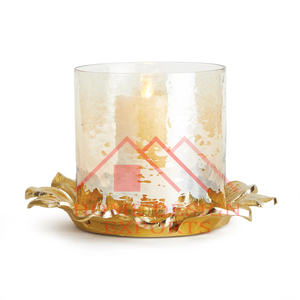 <b>Gold</b> Finished Hot Selling Luxury Home Decorative Metal <b>Candle</b>-Hurricane Home Decorative <b>Gold</b> Finished <b>Candle</b> Votive - Product Image 1