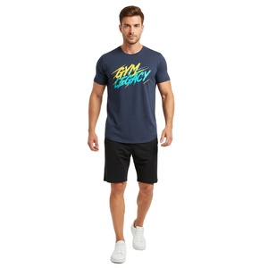 T-shirts pour hommes à col rond, coton de qualité supérieure, vêtements décontractés, manches courtes, style moderne, fournisseur de vêtements OEM ODM - Product Image 4