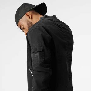 Blouson d'aviateur tendance pour hommes avec fermeture à glissière Veste légère, élégante et décontractée pour le printemps et l'automne Vêtements d'extérieur à la mode - Product Image 5