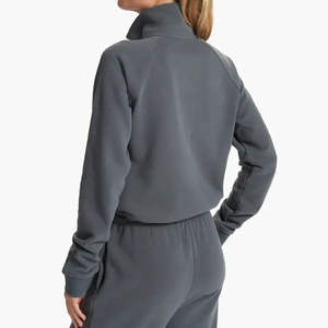 Pull à Capuche en Polaire à Demi-Zip, Sweat-Shirt à Capuche à Quart de Zip, Tenues de Mode Automne 2025, Vêtements pour Femmes - Product Image 4